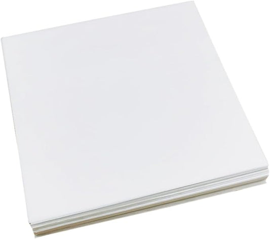 500pcs 8-inch Rectangular Baking Parchment Paper for Pizza and Bread Non-stick Oil Absorbing Greaseproof Paper Pads for Kitchen Baking and Fried Food Sturdy White Sheets by CAXUSD
