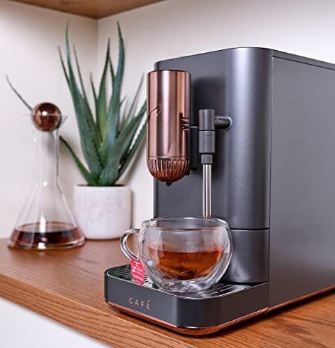 Café Affetto Automatic Espresso Machine + Milk Frother | Built-In & Adjustable Espresso Bean Grinder | One-Touch Brew in 90 Seconds | Matte Black, 1.2 Liter, (C7CEBBS3RD3) - Image 9