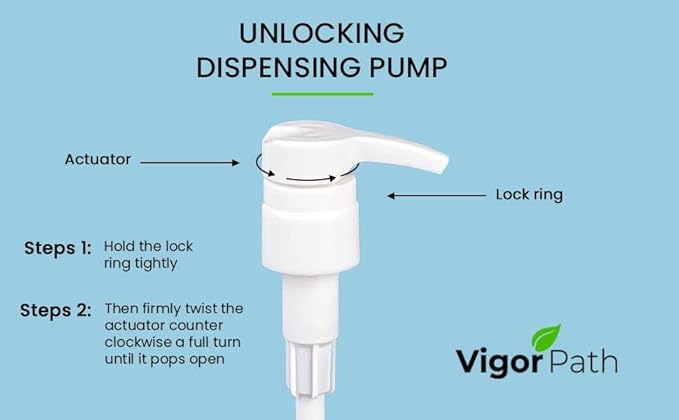 Universal Shampoo/Conditioner Dispenser Pump for Bottles, Leak Proof, Pump Top Fits 1 L/33.8 oz Bottles, 28/410 Neck Size, (White - Pack of 2)