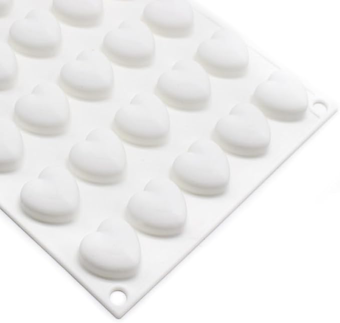 Mini 35 holes Heart Shape Silicone Mold For Candy Chocolate Cake Mould Baking DIY Ice Tray Food Safe Kitchen Accessiories (Lover Heart B_11.76x6.88x0.56 inch) - Image 5