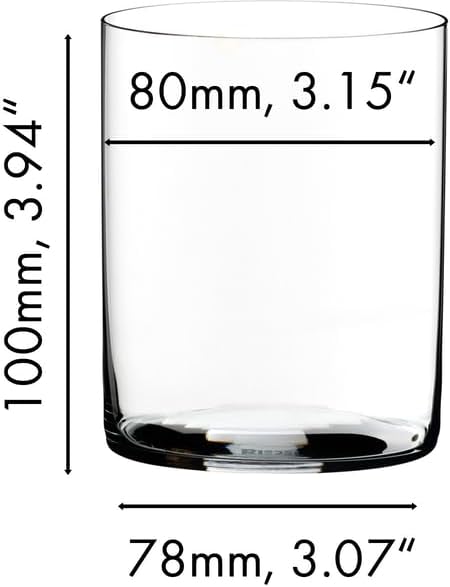 Riedel O Wine Tumbler Whisky H20 Glass, Set of 2 | Dishwasher safe - Image 3