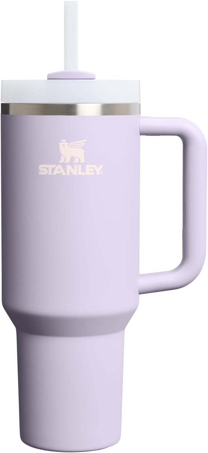STANLEY Quencher H2.0 Flow State Tumbler, 40 oz, Purple Dust | Handle and Straw | 3-Position Lid | Cup Holder Compatible for Travel | Insulated Stainless Steel Cup | BPA-Free by Unknown