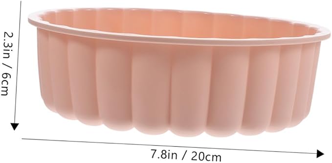 8-Inch Food-Grade Silicone Round Cake Mold Set 2-Piece High-Temperature Resistant Bakeware for Cheesecake Tart and Pie Baking - Image 2