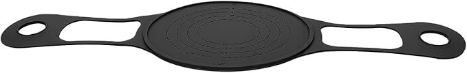 Silicone Bread Sling Non Stick Sourdough Bread Baking Mat Dutch Oven Accessory for Baking Long Handle Lifter (Black) - Image 3