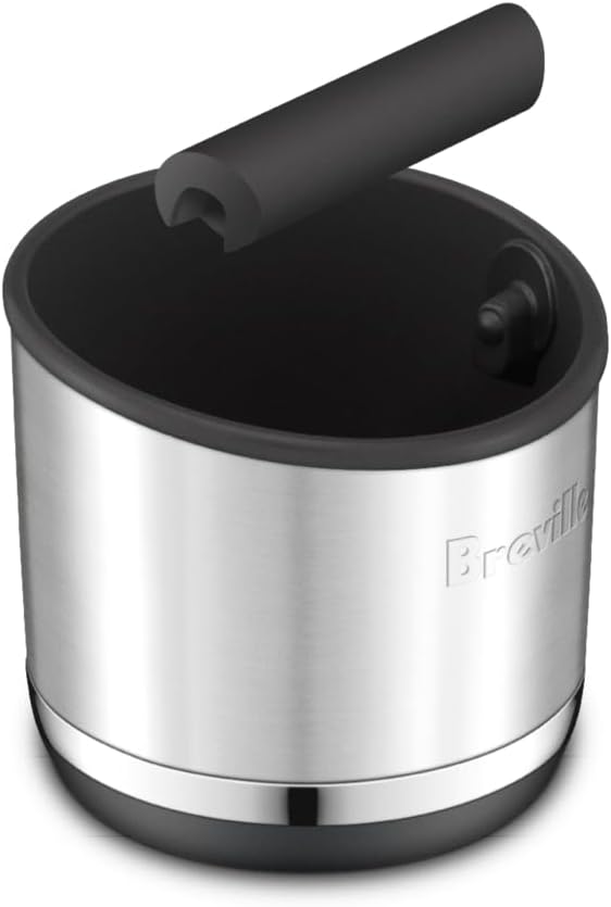 Breville BEA501BSS Knock Box 10 Espresso Accessory, Brushed Stainless Steel | Upgrade your coffee bar with this durable and easy-to-clean knock box featuring a removable bar | 10 puck capacity - Image 3