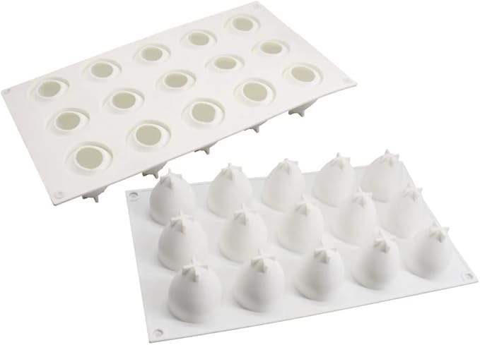 Silicone Mold Baking Pan Non-Stick Baking Pastry Chocolate Cake Dessert DIY Decoration Tools (Strawberry P_11.8x6.8x0.2 inch)