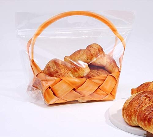 Funcoo Plastic Bread Bags for Homemade Bread, 50 Pcs Sourdough Loaf Food Storage Bags, Bakery Bags with Window for Loaves, Cookie, Bagels (12.6x10.8") - Image 6