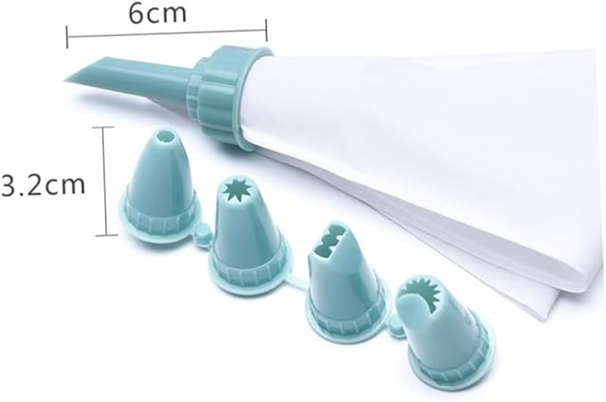 2 Sets Reusable Piping Bags with Tips PP Frosting Bags for Cake Decorating Clean for Icing Cookies Cupcakes Smooth Interior for Precise DIY Baking
