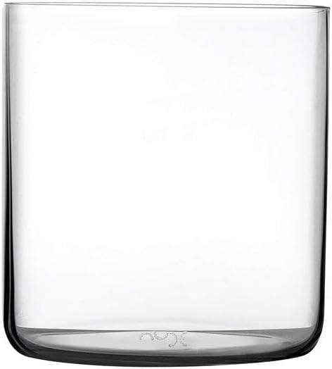 NUDE Whiskey Glasses Set of 4 DOF – 13.25 oz Premium Lead-Free Crystal Old Fashioned Rocks Glasses for Whisky, Scotch & Bourbon – Subtle Curved Base, Dishwasher Safe Barware - Image 3