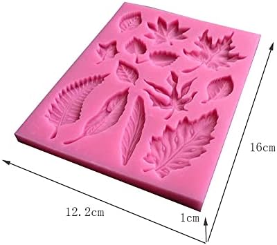 Cestony Leaf Shape Silicone Molds for DIY Cake Fondant Biscuit Cookies Soap Sugar Pudding Chocolate Hard Candies Dessert Candle Decor - Image 2