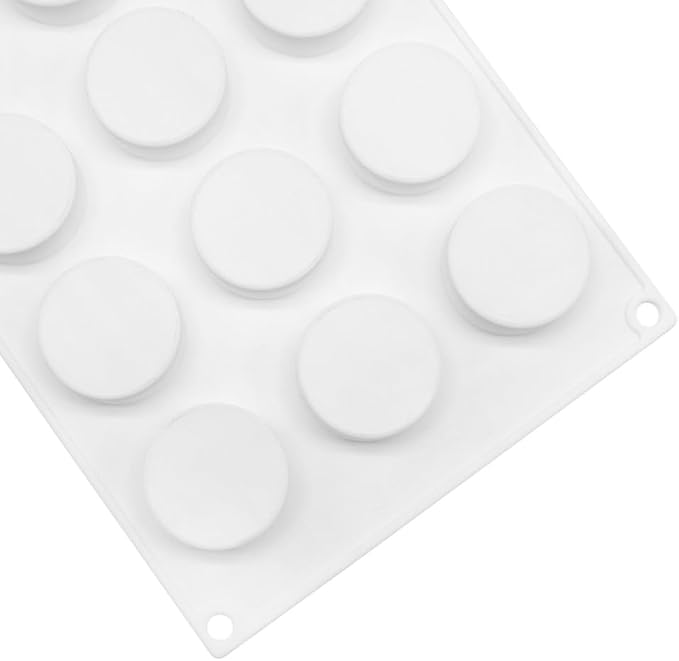 Round Cake Silicone Baking Mold Circular Chocolate Candy Biscuit Ice Cube Making Tool Soap Candle Mould Home Decor (Round H_11.84 X6.84 X0.84 inch) - Image 5