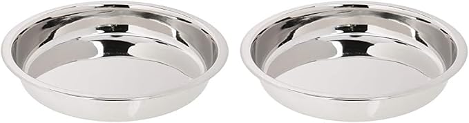 Norpro 9-Inch Stainless Steel Cake Pan, Round (Pack of 2) by Unknown