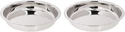 Norpro 9-Inch Stainless Steel Cake Pan, Round (Pack of 2) by Unknown