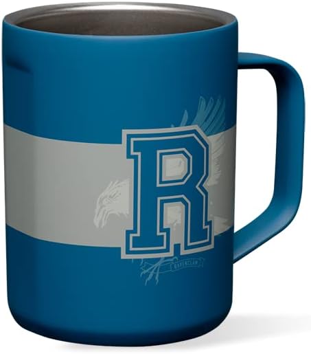 Corkcicle Harry Potter Coffee Mug - Stainless Steel Insulated Cup With Lid For Tea & Coffee - Non-Slip Silicone Base - Durable Travel Mug - Dishwasher Safe - BPA Free - Easy Grip - 16 oz - Ravenclaw - Image 4