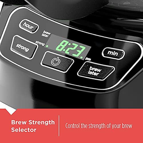 BLACK+DECKER CM1110B Programable 12-Cup Coffee Maker, Easy Pour, Non-Drip Carafe with Removable Filter Basket, Black - Image 3