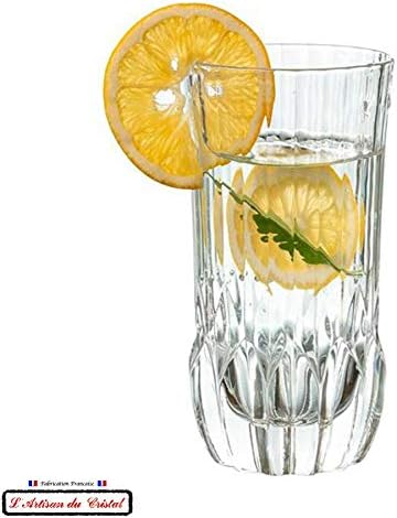 KLEIN 54120 BACCARAT FRANCE 6 Long Drink Aperitif/Cocktail Crystal Glasses - Service Concorde Prestige 40 cl (13,5 fl oz) - Klein House - Company : Artisan du Cristal - Gift Set - Stamp - Image 3