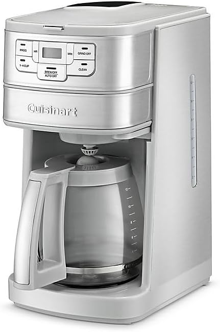 Cuisinart Automatic Grind & Brew 12-Cup Coffee Maker with Blade Grinder, Programmable Coffee Machine Glass Carafe with 1-4 Cup Setting, Brew Pause, Grind-Off Option, DGB-400, Stainless Steel - Image 3