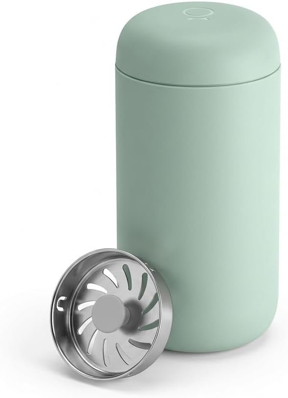 Fellow Carter Move Ceramic Lined Travel Coffee Mug 12 oz Stainless Steel | No Metallic Taste Coffee Tumbler, Leak-Proof Lid, Dishwasher Safe, Hot 12Hr Cold 24Hr, BPA-Free, Fits Cup Holders, Mint Chip by Unknown