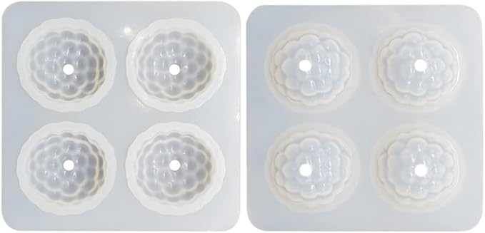 Silicone Mold Baking Pan Non-Stick Baking Pastry Chocolate Cake Dessert DIY Decoration Tools (Raspberry X_4.8x4.8x0.18 inch)