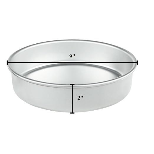 Chef Approved 9" Aluminum Cake Pan | Professional Traditional Round Shape Pastry Baking Sheet Tray with Smooth Exterior for Commercial Restaurant Kitchen Bakery Pantry | Hand Wash Only, 9"W x 2"D - Image 2