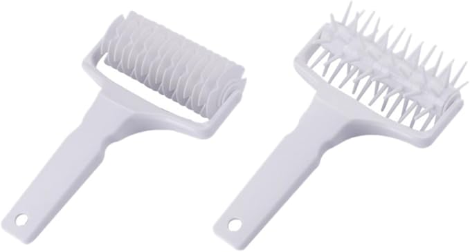 Holibanna 2pcs Pizza Dough Roller Tool with Pp Material, Easy to Use and Practical Pizza Scraper Roller for Kitchen Baking and Pastry Dough Preparation by Holibanna