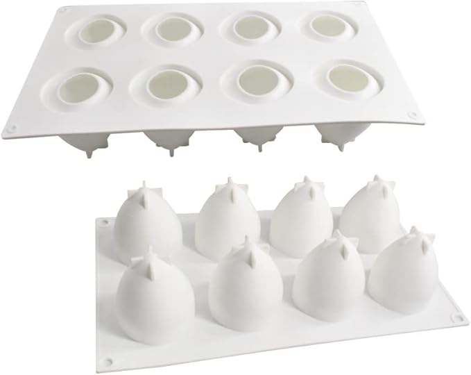 Silicone Mold Baking Pan Non-Stick Baking Pastry Chocolate Cake Dessert DIY Decoration Tools (Strawberry N_11.8x6.8x0.26 inch)