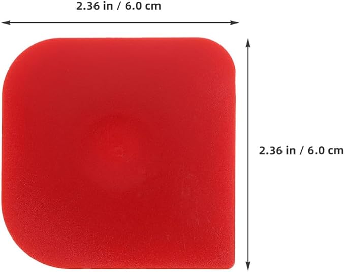 LIFKOME 6pcs Plastic Dough Scraper Tool for Kitchen Food Preparation, Non-scratch PC Material Ergonomic Design for Precise Cutting and Versatile Use in Cleaning Cast Iron Skillet - Image 2