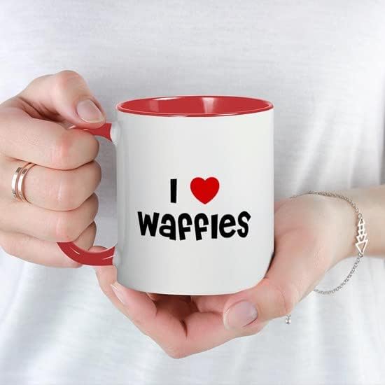 CafePress I * Waffles Mug 11 oz (325 ml) Ceramic Coffee Mug