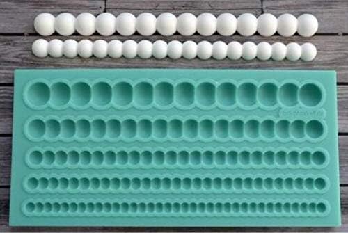PRZY Silicone Mold Pearls Wedding Christmas Fondant Cake Decoration DIY Chocolate Mold by PRZY