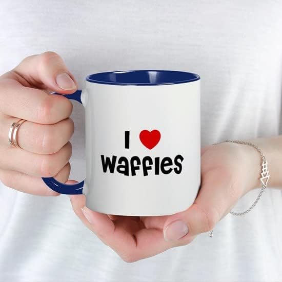 CafePress I * Waffles Mug 11 oz (325 ml) Ceramic Coffee Mug