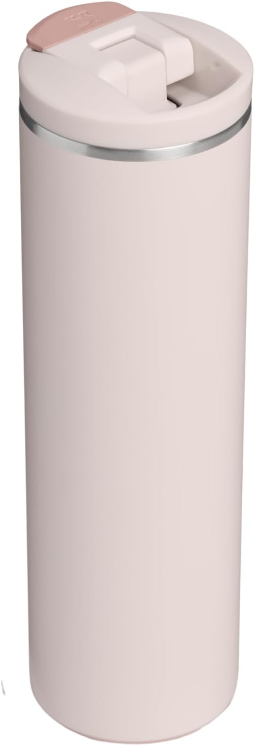 STANLEY Transit FlipTop Mug | Leakproof Coffee Travel Cup | Vacuum Insulated Stainless Steel | Stays Hot or Cold for Hours | BPA-Free | 20 oz | Rose Quartz - Image 3