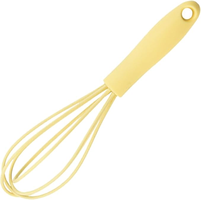 6Pcs Silicone Whisk, Mini Whisk Set, Small Whisks For Cooking, Hand Milk Frothers, For Non-Stick Cookware,Egg Beater Perfect For Blending,Whisking,Beating,Frothing & Stirring (Yellow)