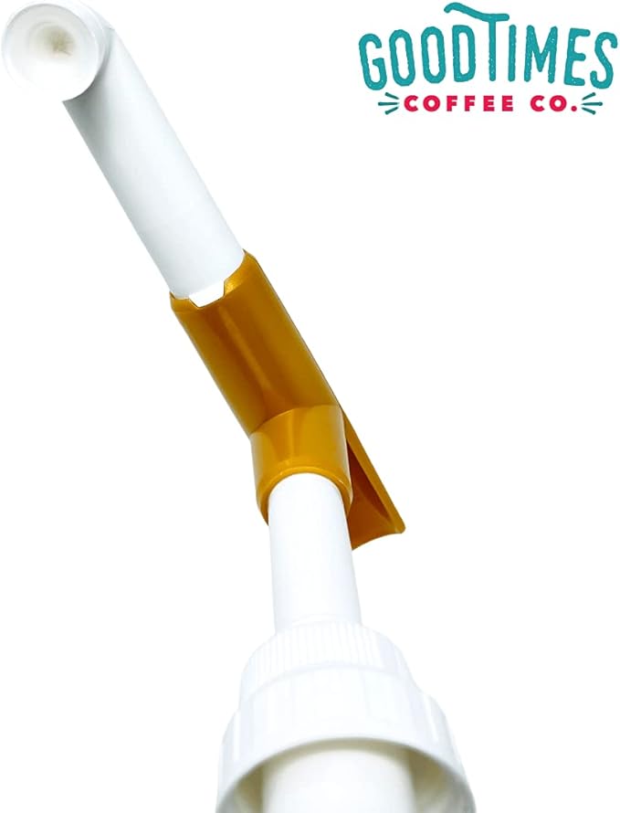 Sauce Pump Dispenser (Pack of 2), Fits 87.3 to 90.4 Ounce Bottles, Gold
