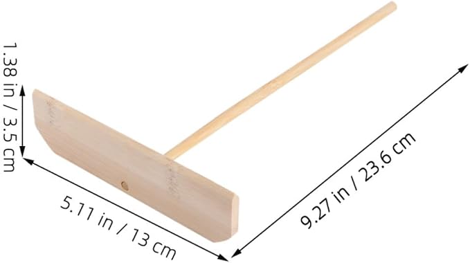 PRETYZOOM 2pcs T-shaped Pancake Batter Spreader and Crepe Spatula Lightweight Cooking Tool for Daily Family Breakfast Preparation Easy to Clean Beige Baking Utensil - Image 8