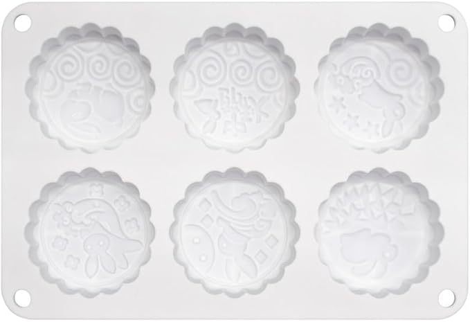 Rabbit Pattern Silicone Cake Mold Handmake DIY Mould Silicone Moulds For Cake Mooncake Mold (Mooncake N_8.52 X5.8 X0.84 inch) - Image 5