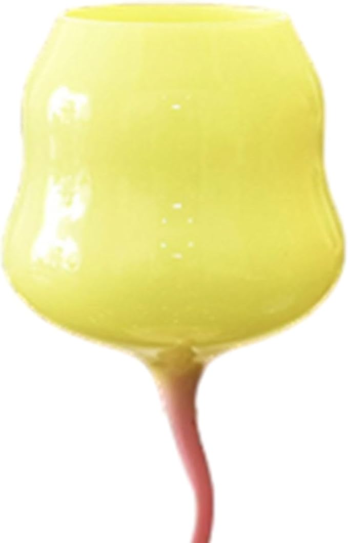Wine Glass Goblet Cocktail Glass Unique Colored Glassware Red Wine Goblets Martini Goblet Cup for Anniversary Home Party, Yellow - Image 2