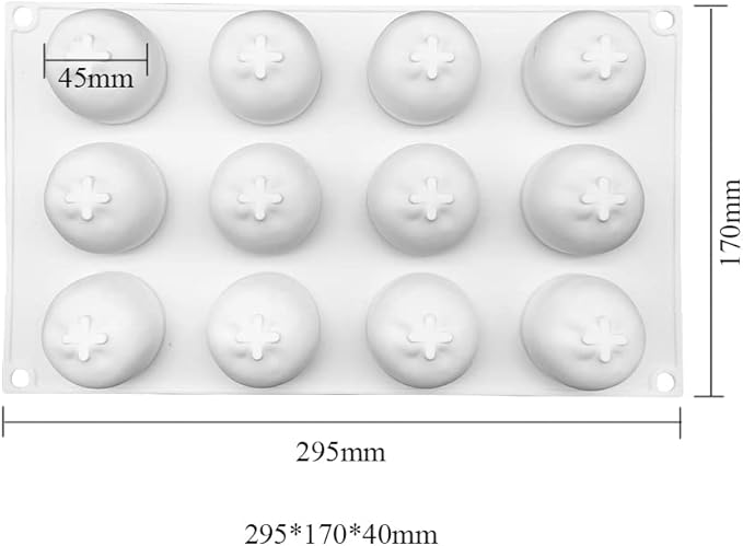 Silicone Mold Baking Pan Non-Stick Baking Pastry Chocolate Cake Dessert DIY Decoration Tools (Orange ZA_11.8x6.8x0.16 inch)