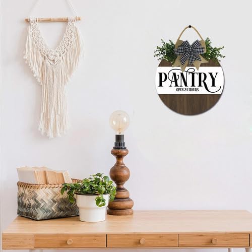 FemiaD Pantry Sign Farmhouse Signs Wall Decor Art Country Decorations Rustic Vintage Kitchen Wall Decor Dinning Room Sign for Housewarming Home Front Door 12inch - Image 4