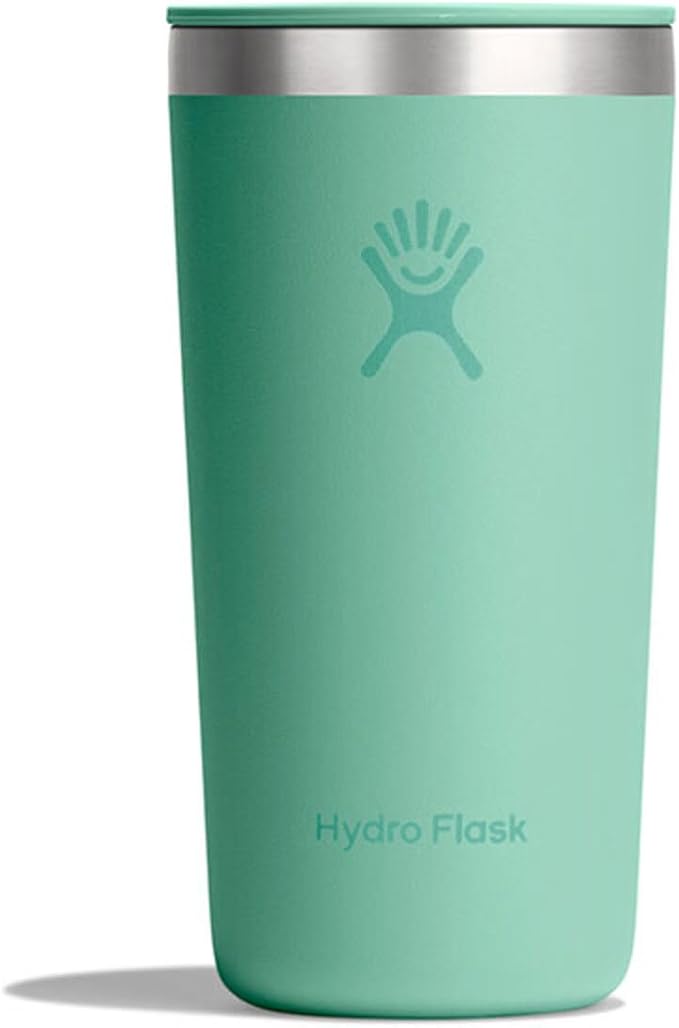 Hydro Flask – All Around Tumbler Press-in Lid 355 ml (12 oz)–Insulated Stainless Steel – Splash-Resistant, Leak-Resistant, Cupholder Compatible – Keeps Drinks Cold 24 Hrs & Hot 12 Hrs – Mermaid Green - Image 2