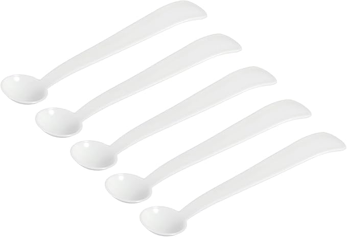 MECCANIXITY Micro Spoons 2 Gram Measuring Scoop Plastic Round Bottom Mini Spoon for Home Kitchen Powder Measurement Baking 15Pcs