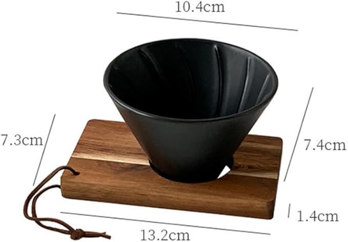 Pour Over Coffee Filter Ceramic Pour Over Coffee Dripper Coffee Maker Reusable Coffee Filter for Travel and Home Use