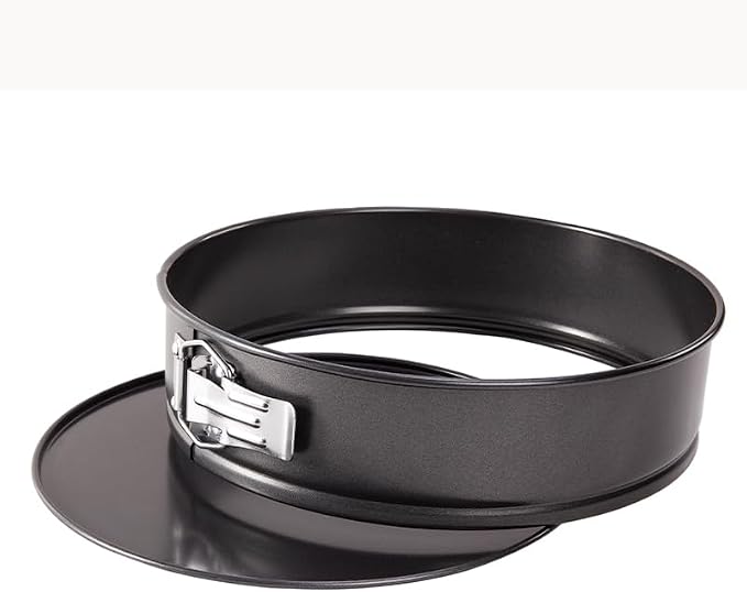 CHEFMADE Springform Pan, 10 Inch Round Cake Pan with Removable Bottom，Chiffon Bakeware for Oven and Instant Pot (Black) by CHEFMADE
