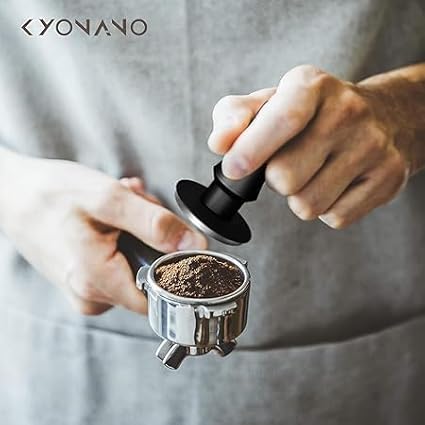 KYONANO 53.3mm Espresso Tamper, 30lb Spring-Loaded Calibrated Coffee Tamper, 304 Stainless Steel, Anodized Aluminum Handle, Barista Tamper Suit for Breville Espresso Machine