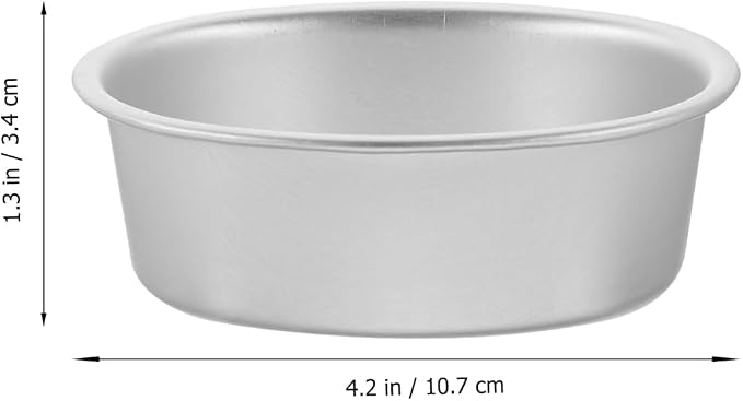 Luxshiny Nonstick Aluminum Alloy Oval Cake Pans Set of 4 4.21X3.26X1.33 Inch Baking Molds for Home Kitchen and Professional Bakery Use - Image 2