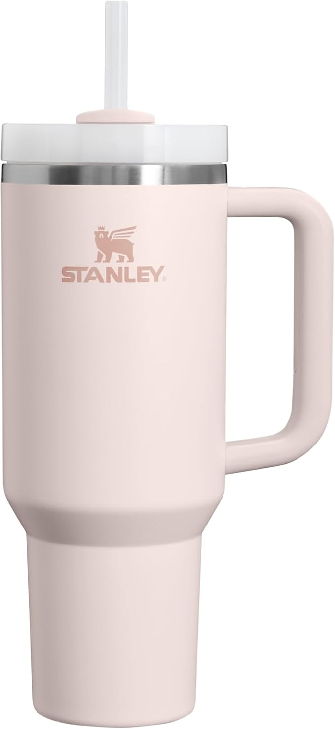 STANLEY Quencher H2.0 Flow State Tumbler, 40 oz, Rose Quartz 2.0 | Handle and Straw | 3-Position Lid | Cup Holder Compatible for Travel | Insulated Stainless Steel Cup | BPA-Free by Unknown