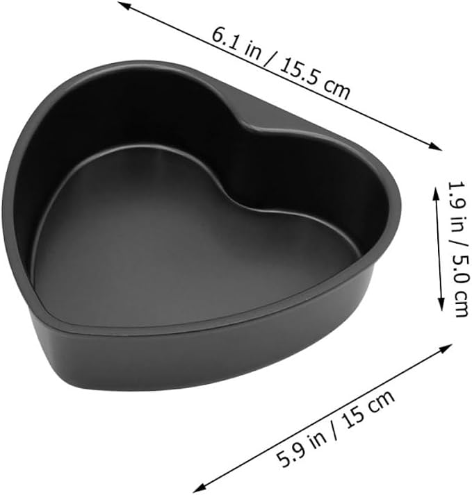 Heart Shaped Baking Pan Cake Pan Fat Oven Microwave Safe Detachable Bottom - Image 2