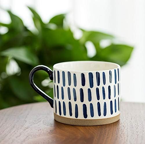 Koja Colorful Hand Painted Ceramic Mugs, 16 oz, Set of 4, Dishwasher Safe | Also microwave safe. Colorful hand painted set makes a great gift for coffee or tea lovers. - Image 5