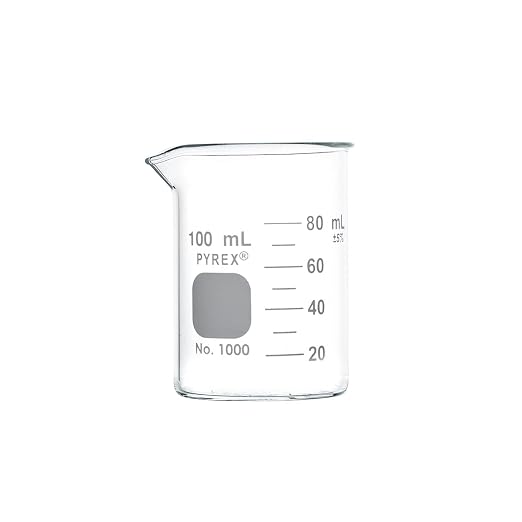 PYREX Griffin Borosilicate Glass Beaker- Low Form Graduated Measuring Beaker with Spout– Premium Scientific Glassware for Laboratories, Classrooms or Home Use - PYREX Chemistry Glassware, 100mL, 12/Pk - Image 9
