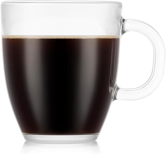 Bodum 12oz Bistro Coffee Mug Single-Wall Tempered Glass, 8 Pack, Clear - Image 2