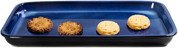 Emeril Lagasse Large Stoneware Baking Sheet – Non Stick Stoneware Cookie Sheet & Baking Tray, Oven Safe Baking Trays for Oven, Ceramic Sheet Pan, 15.75" by EmerilLagasse